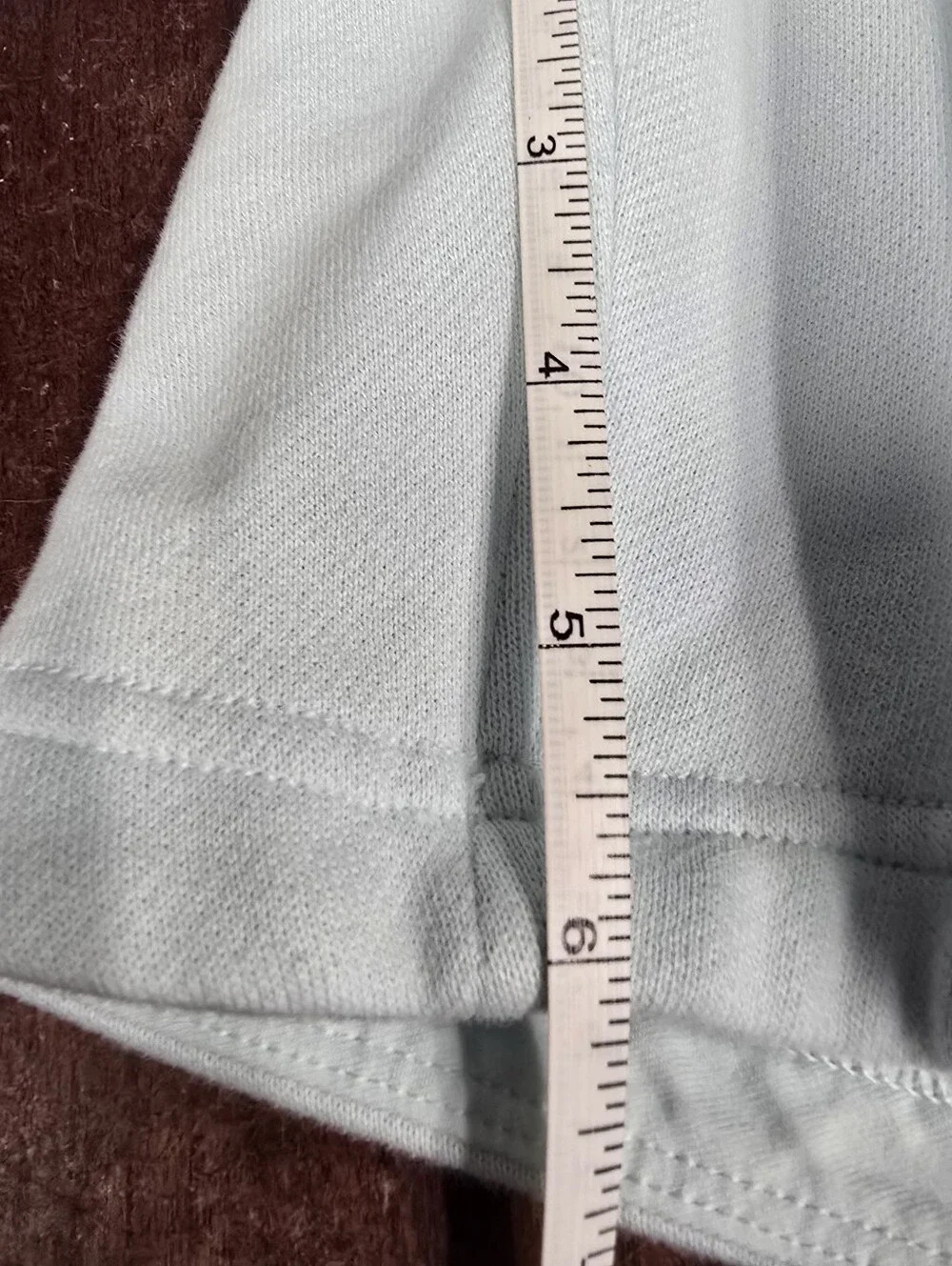 Lululemon Collegiate Logo Fleece Shorts XXS Icy Blue Preppy Athleisure
